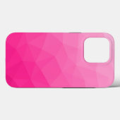 Heet roze verloop geometrisch meshpatroon Case-Mate iPhone case (Achterkant (horizontaal))