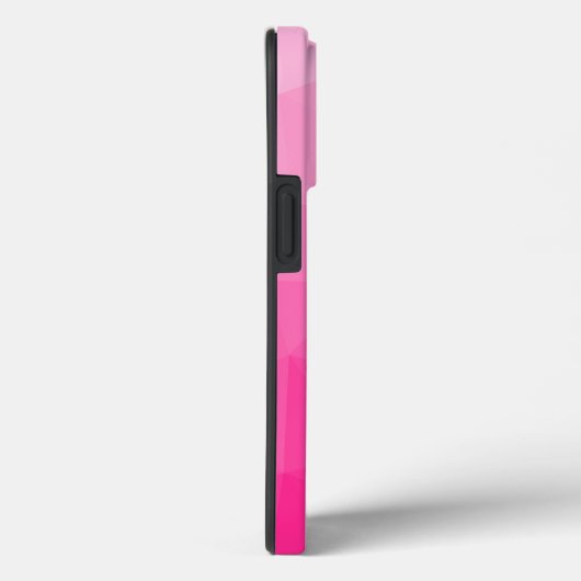 Heet roze verloop geometrisch meshpatroon Case-Mate iPhone case (Achterkant / Rechts)