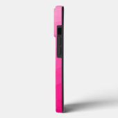 Heet roze verloop geometrisch meshpatroon Case-Mate iPhone case (Achterkant / Links)