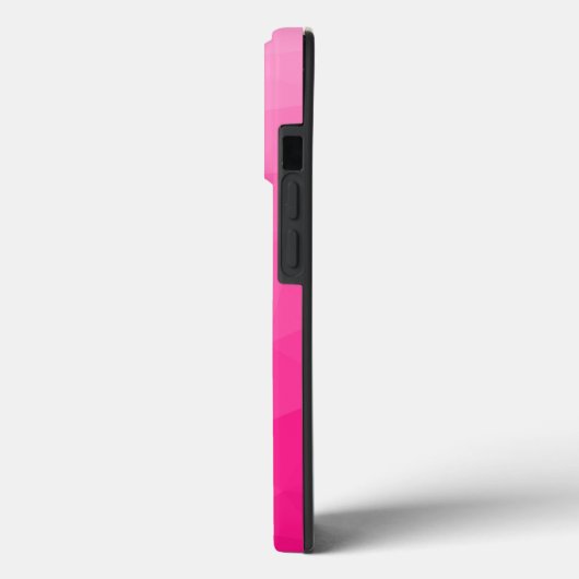 Heet roze verloop geometrisch meshpatroon Case-Mate iPhone case (Achterkant / Links)