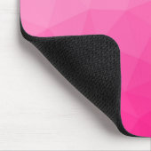 Heet roze verloop geometrisch meshpatroon muismat (Hoek)