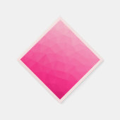 Heet roze verloop geometrisch meshpatroon servet (Hoek)