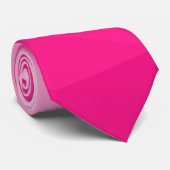 Heet roze verloop geometrisch meshpatroon stropdas (Opgerold)