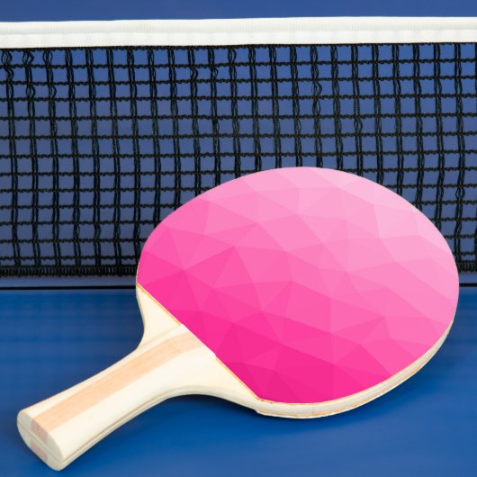 Heet roze verloop geometrisch meshpatroon tafeltennisbatje (Insitu)