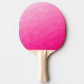 Heet roze verloop geometrisch meshpatroon tafeltennisbatje (Voorkant)
