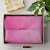 Heet roze verloop geometrisch meshpatroon tissuepapier (Geschenk)