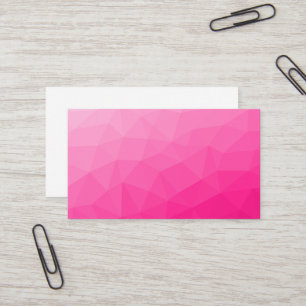 Heet roze verloop geometrisch meshpatroon visitekaartje