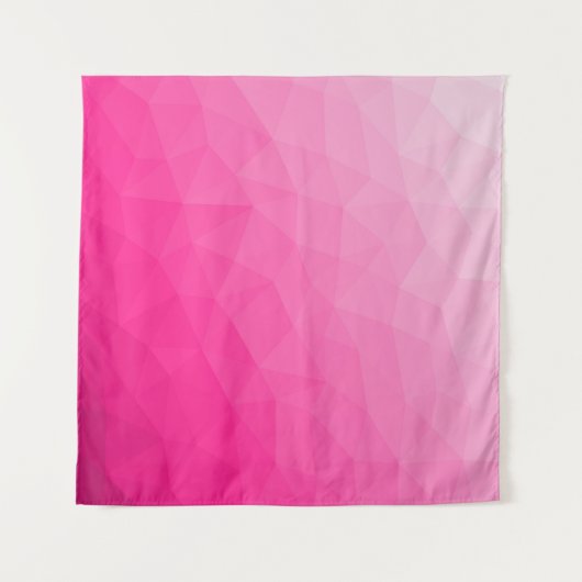 Heet roze verloop geometrisch meshpatroon wandkleed (Voorkant (horizontaal))