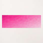 Heet roze verloop geometrisch meshpatroon yogamat (Voorkant (horizontaal))