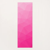 Heet roze verloop geometrisch meshpatroon yogamat (Achterkant)