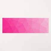 Heet roze verloop geometrisch meshpatroon yogamat (Voorkant (horizontaal))