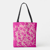 Heet Roze Versierde Decoratie  Tote Bag (Achterkant)