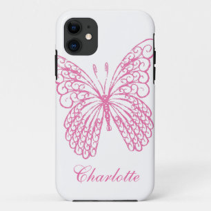Heet Roze Vlinder iPhone 5Case-MateBarelyThere 11 Hoesje