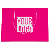 Heet roze - voeg vet logo toe groot cadeauzakje (Voorkant)