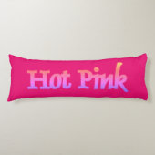 Heet roze w naam body pillow lichaamskussen (Voorkant)