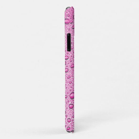Heet roze waterdruppels Case-Mate iPhone case (Achterkant/rechts)