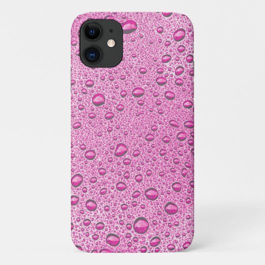 Heet roze waterdruppels Case-Mate iPhone case (Achterkant)