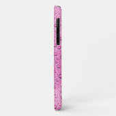 Heet roze waterdruppels Case-Mate iPhone case (Achterkant/links)