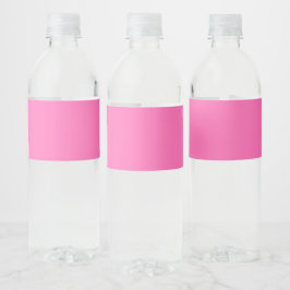 Heet Roze Waterfles Etiket