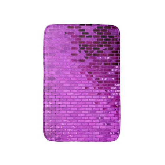 Heet Roze Waterverf Girly Theme Badmat (Voorkant Verticaal)