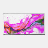 Heet roze waterverven bureaumat (Voorkant)