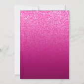 Heet Roze Wijn Moderne Gradiënt Save The Date (Achterkant)