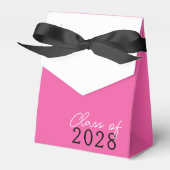 Heet Roze & Wit Fotocollage Filmstrip Favor Box Bedankdoosjes (Voorkant Zijde)