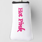 Heet Roze Wit golfclub putter hoofd cover (Draai 90)