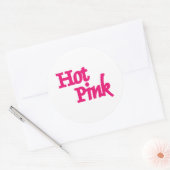 Heet Roze wit rond grote stickers (Envelop)