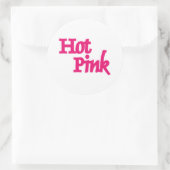 Heet Roze wit rond grote stickers (Tas)