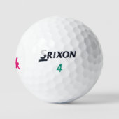Heet Roze Wit Srixon Soft Feel golfballen 3 pk (Logo)