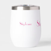 Heet Roze Witte Aangepaste Naam Cadeau Feest Favor (Voorkant)