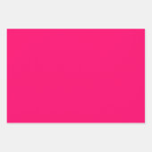 Heet Roze Witte Stippen Strepen Inpakpapier Vel (Voorkant 3)