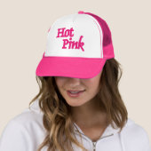 Heet Roze woord roze trucker hoed Pet (In situ)