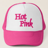Heet Roze woord roze trucker hoed Trucker Pet (Voorkant)