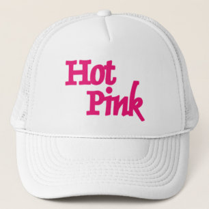 Heet Roze woord witte trucker hoed Pet