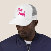 Heet Roze woord witte trucker hoed Pet (In situ)
