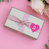 Heet roze zakelijk logo hart hart sticker