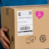 Heet roze zakelijk logo hart hart sticker