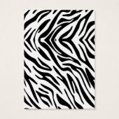 Heet Roze Zebra Print Oorbel Display Kaarten Visitekaartje (Achterkant)