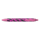 Heet Roze Zebra Strepen Zwarte Inkt Pen (Achterkant)
