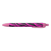Heet Roze Zebra Strepen Zwarte Inkt Pen (Bodem)