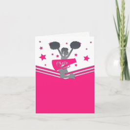 Heet Roze Zilveren Sterren Cheerleading Bedankt