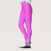 Heet roze zomer plezier leggings (Links)