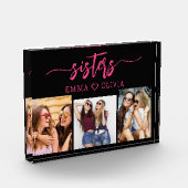 Heet roze zusters 3 foto collage Keepsake Gift (Links)