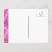 Heet roze, zwart | bruidsmeisje uitnodiging briefkaart (Achterkant)