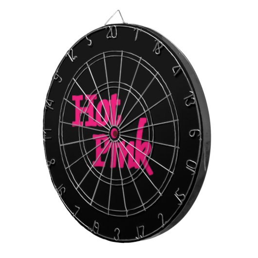 Heet Roze zwart dartboard Dartbord (Voorkant Rechts)
