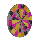 Heet Roze Zwart en Goud Gaming Room Plezier Dartbord (Voorkant Links)