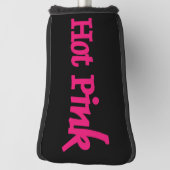 Heet Roze Zwart golfclub putter hoofd cover (Draai 90)