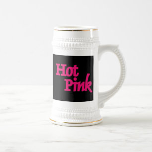 Heet Roze zwart linker witte stein gouden sieraad Bierpul